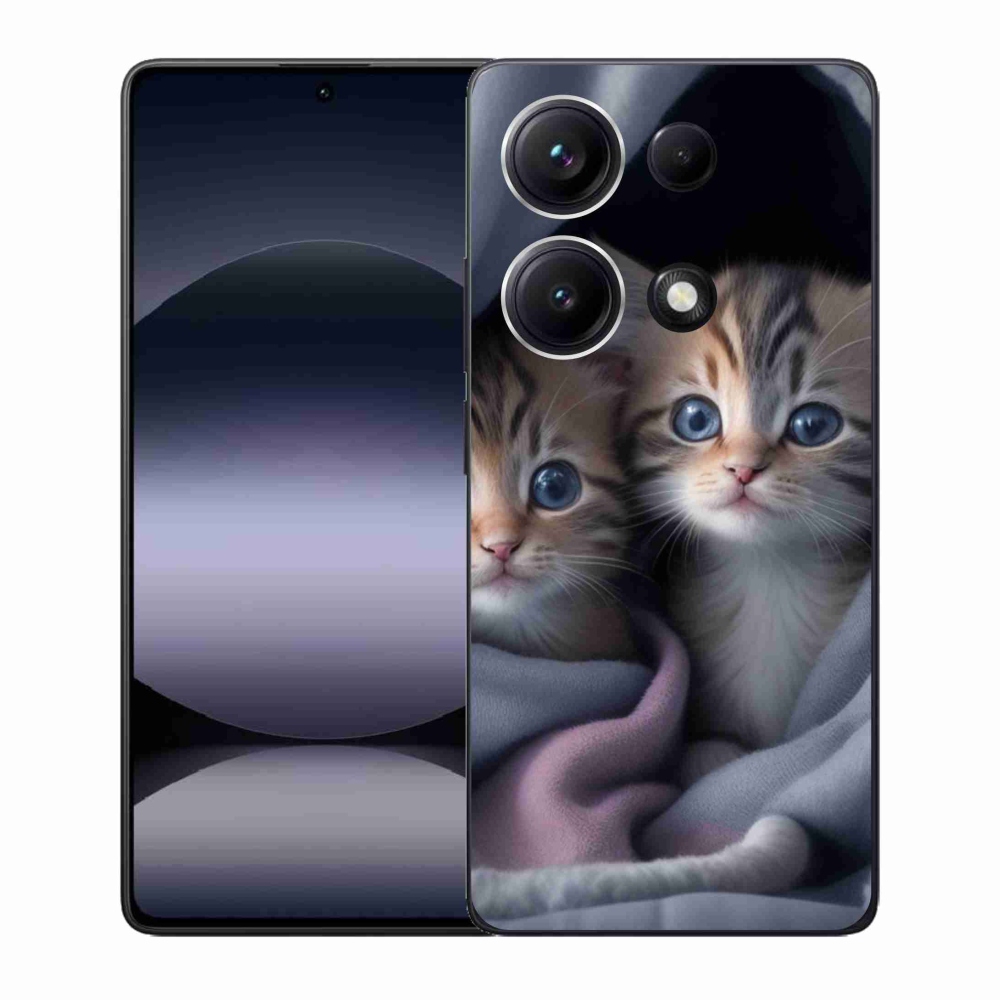 Gelový kryt mmCase na Xiaomi Redmi Note 14S - kočičí duo 2