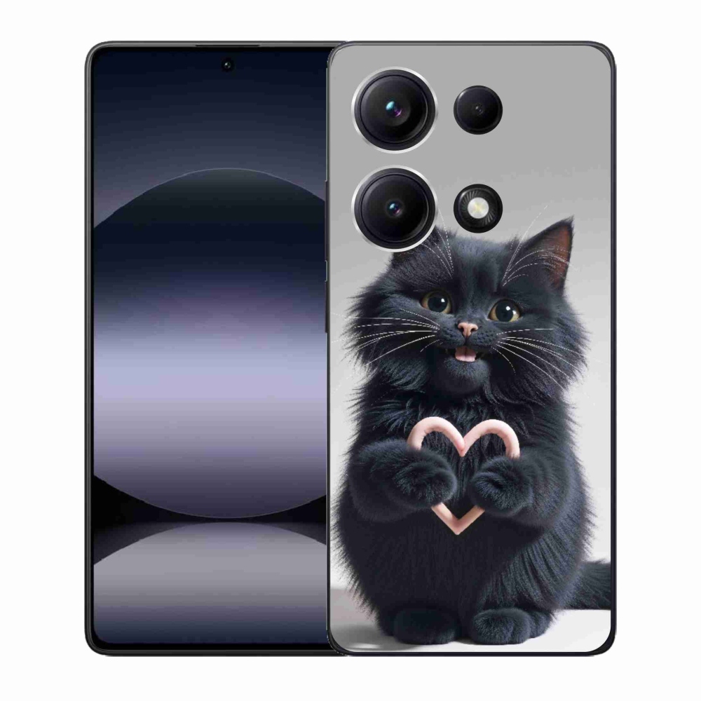 Gelový kryt mmCase na Xiaomi Redmi Note 14S - kočičí láska 3