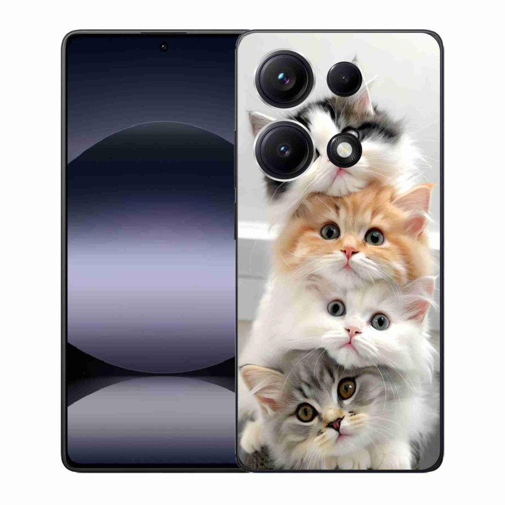 Gelový kryt mmCase na Xiaomi Redmi Note 14S - kočičí parta