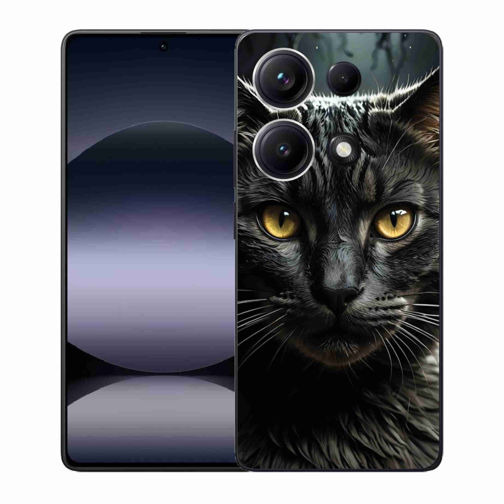 Gelový kryt mmCase na Xiaomi Redmi Note 14S - kočičí pohled 3