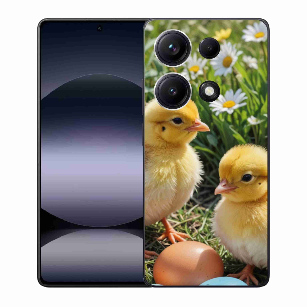 Gelový kryt mmCase na Xiaomi Redmi Note 14S - kuřátka