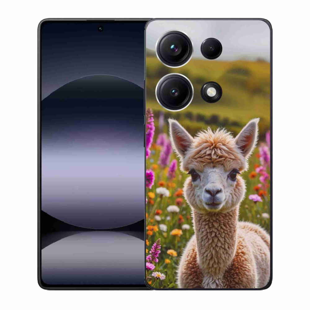 Gelový kryt mmCase na Xiaomi Redmi Note 14S - lama na louce