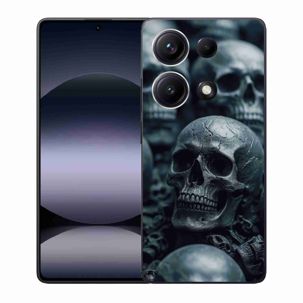 Gelový kryt mmCase na Xiaomi Redmi Note 14S - lebka 2