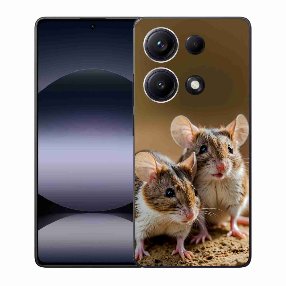 Gelový kryt mmCase na Xiaomi Redmi Note 14S - myší duo