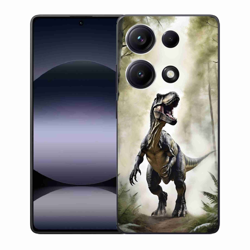 Gelový kryt mmCase na Xiaomi Redmi Note 14S - naštvaný T-Rex