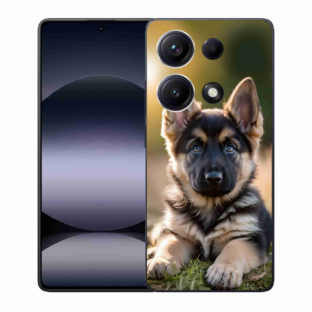 Gelový kryt mmCase na Xiaomi Redmi Note 14S - německý ovčák v přírodě