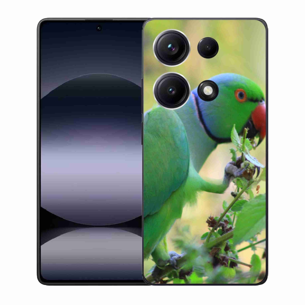 Gelový kryt mmCase na Xiaomi Redmi Note 14S - papoušek alexandr