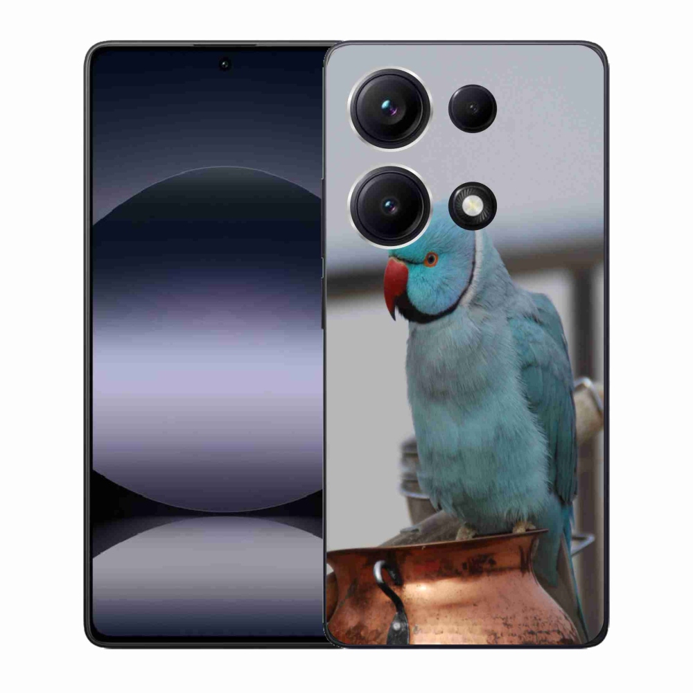 Gelový kryt mmCase na Xiaomi Redmi Note 14S - papoušek alexandr modrý