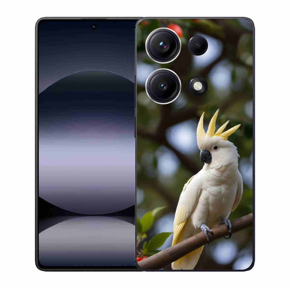 Gelový kryt mmCase na Xiaomi Redmi Note 14S - papoušek kakadu 3