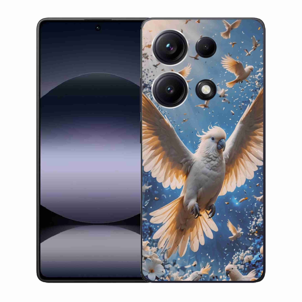 Gelový kryt mmCase na Xiaomi Redmi Note 14S - papoušek kakadu