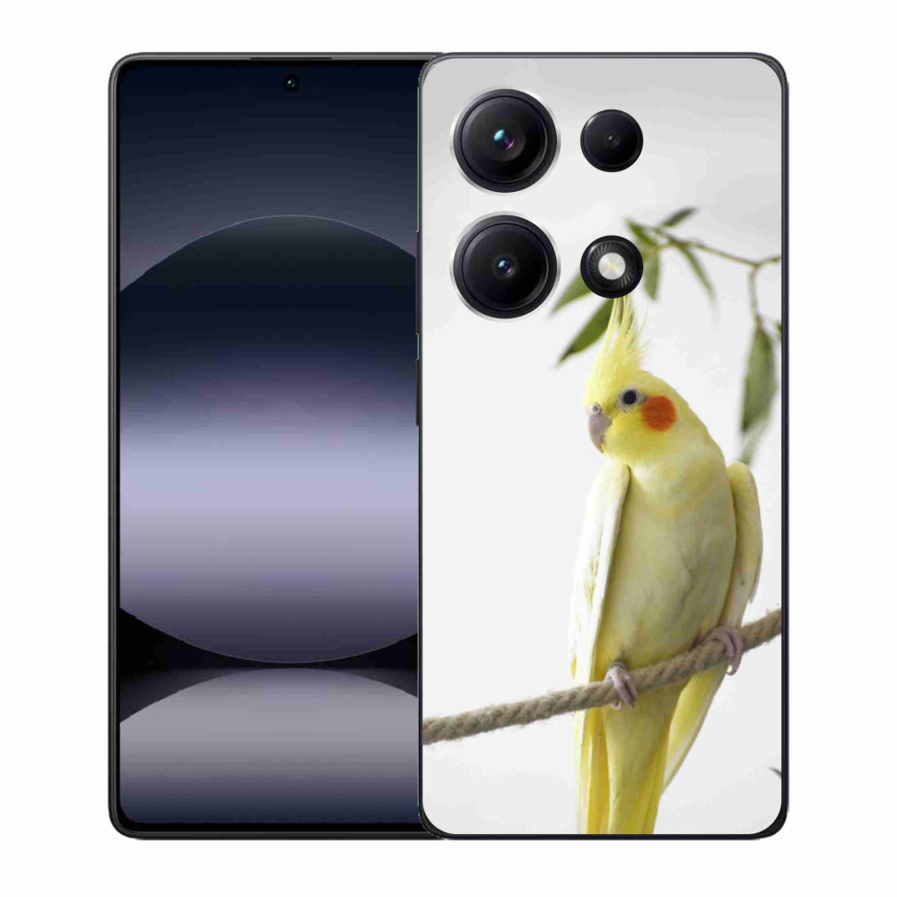 Gelový kryt mmCase na Xiaomi Redmi Note 14S - papoušek korela chocholatá