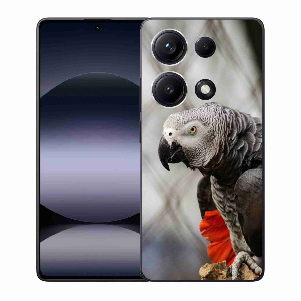 Gelový kryt mmCase na Xiaomi Redmi Note 14S - papoušek žako 3
