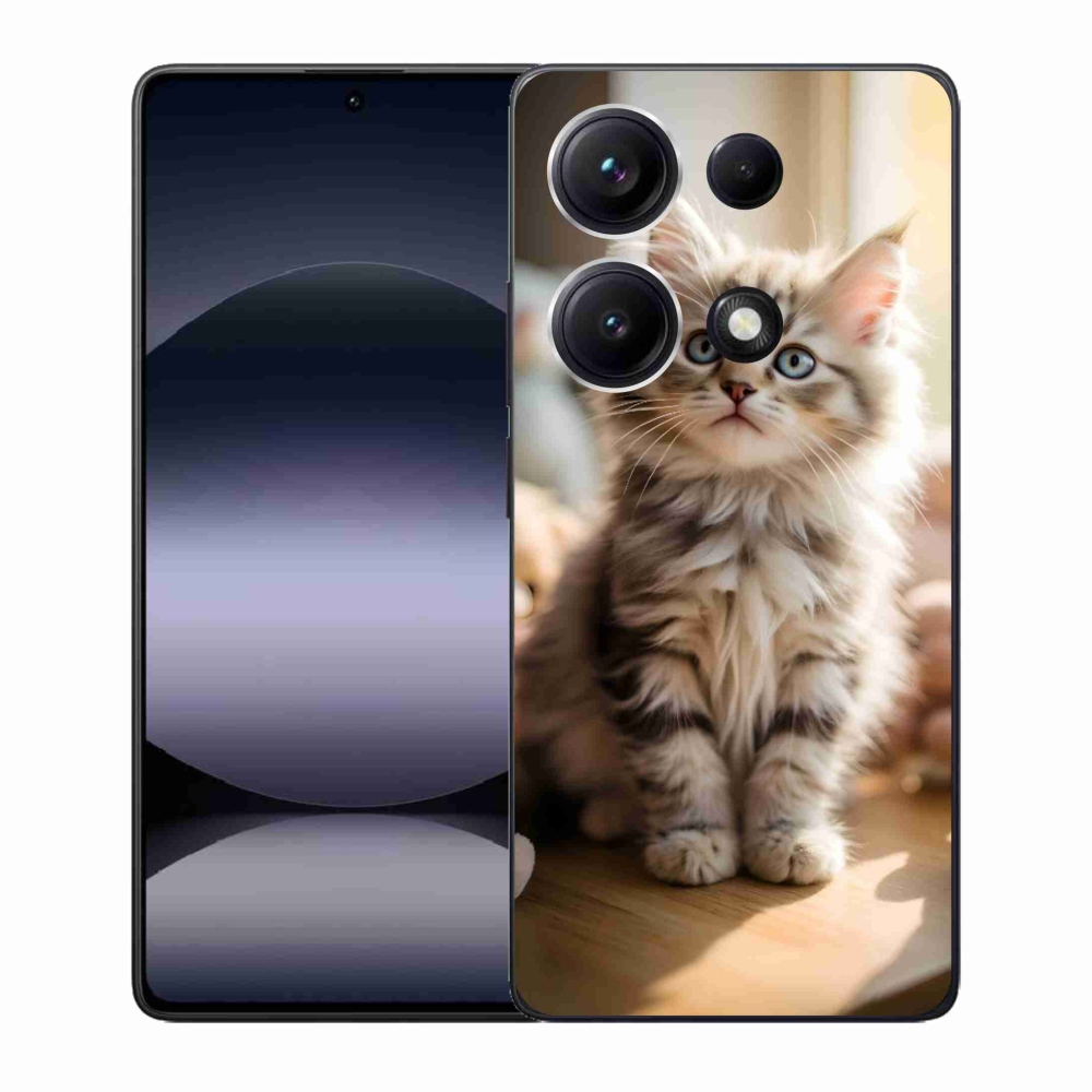 Gelový kryt mmCase na Xiaomi Redmi Note 14S - roztomilé kotě 10