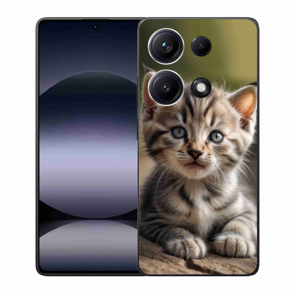 Gelový kryt mmCase na Xiaomi Redmi Note 14S - roztomilé kotě 9