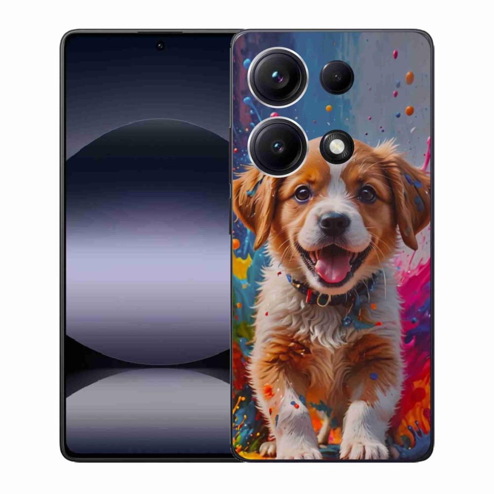 Gelový kryt mmCase na Xiaomi Redmi Note 14S - roztomilé štěně 3