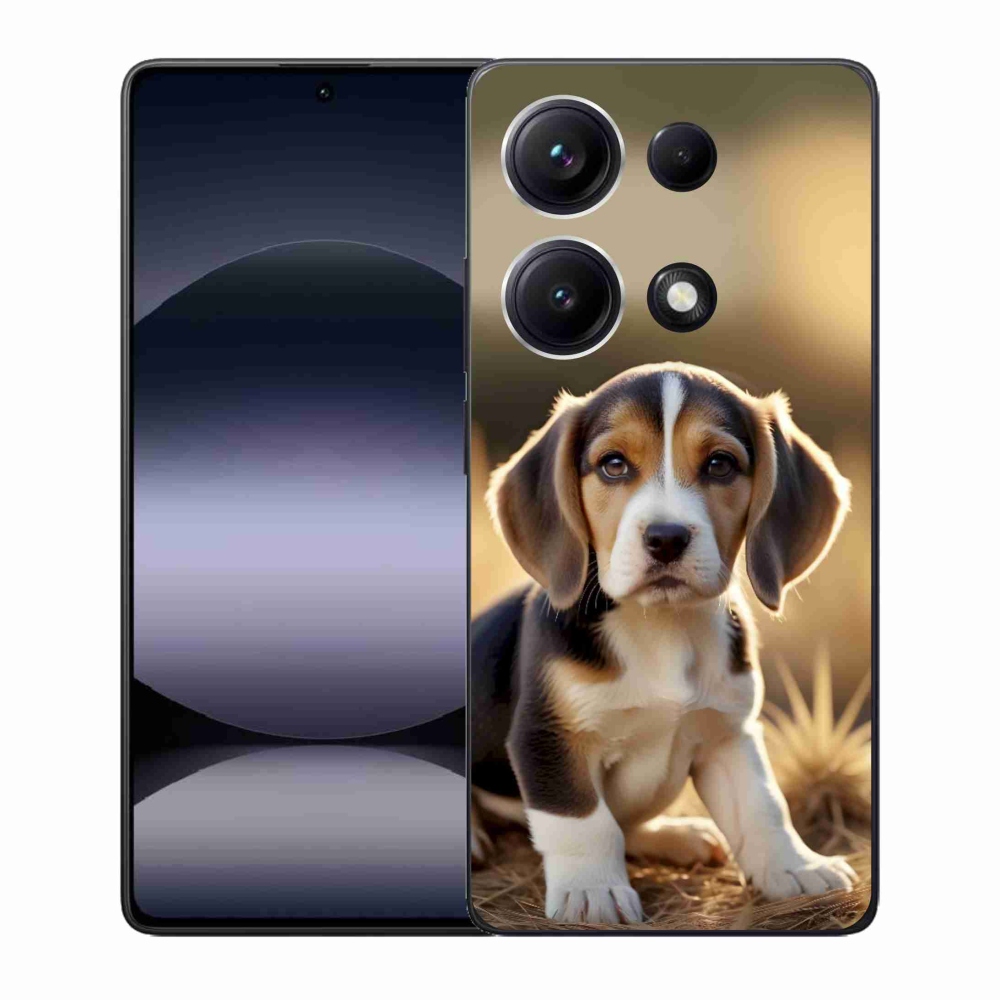 Gelový kryt mmCase na Xiaomi Redmi Note 14S - roztomilý bígl