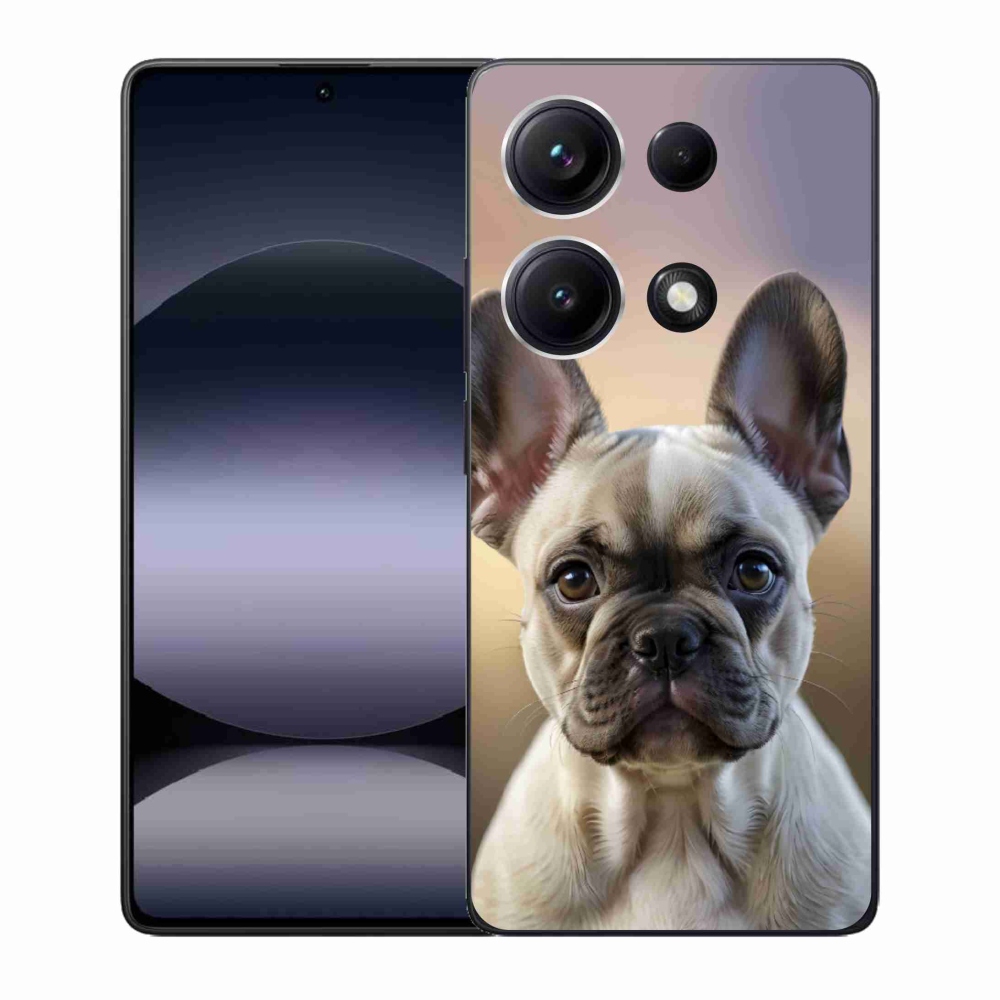 Gelový kryt mmCase na Xiaomi Redmi Note 14S - roztomilý francouzský buldoček