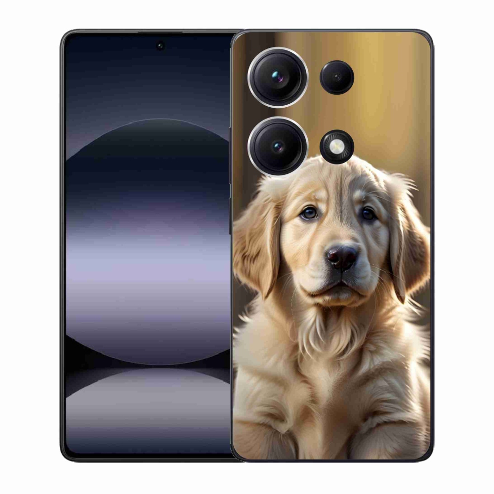 Gelový kryt mmCase na Xiaomi Redmi Note 14S - roztomilý zlatý retrívr