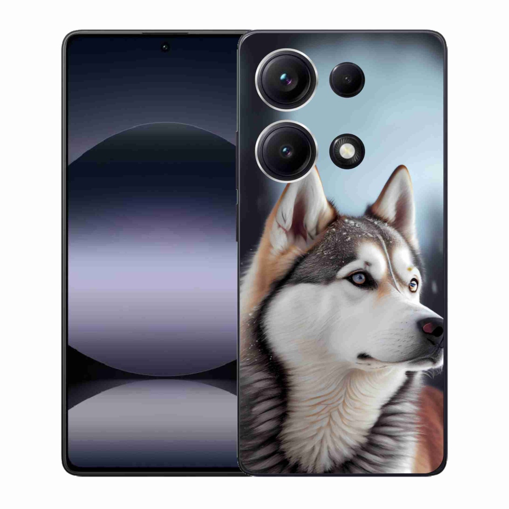 Gelový kryt mmCase na Xiaomi Redmi Note 14S - sibiřský husky