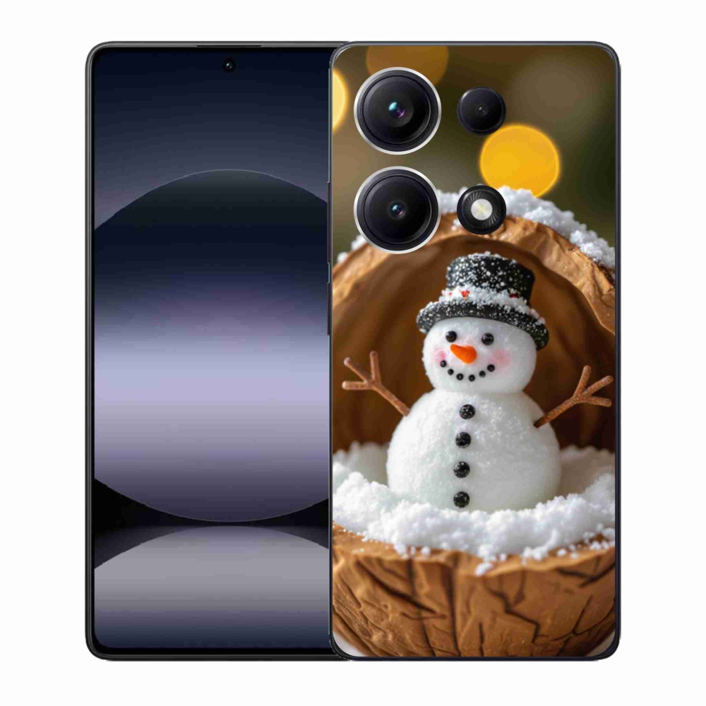 Gelový kryt mmCase na Xiaomi Redmi Note 14S - sněhulák 4