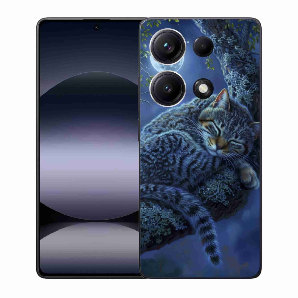 Gelový kryt mmCase na Xiaomi Redmi Note 14S - spící kočka