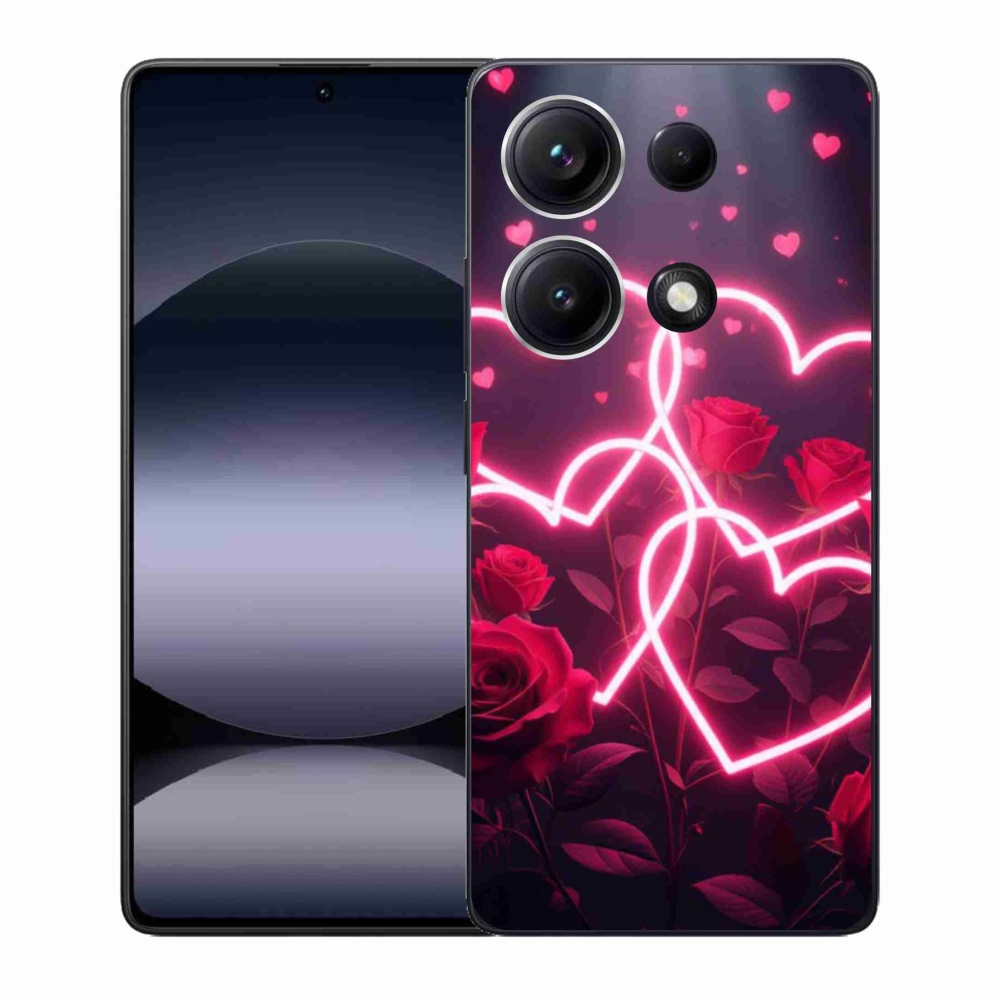 Gelový kryt mmCase na Xiaomi Redmi Note 14S - srdce lásky