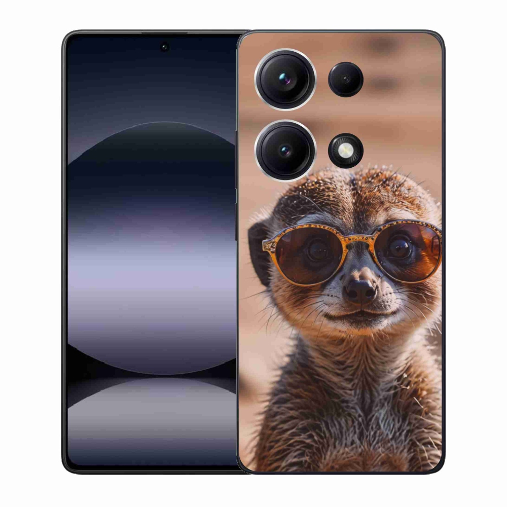 Gelový kryt mmCase na Xiaomi Redmi Note 14S - stylová surikata