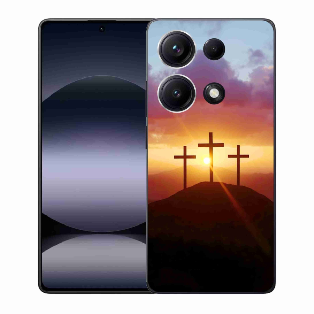 Gelový kryt mmCase na Xiaomi Redmi Note 14S - tři kříže