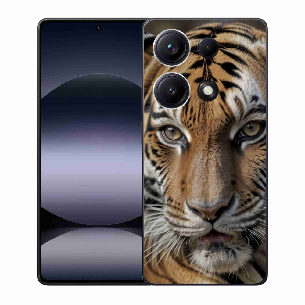 Gelový kryt mmCase na Xiaomi Redmi Note 14S - tygří pohled