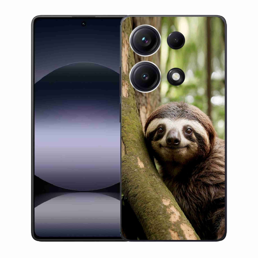 Gelový kryt mmCase na Xiaomi Redmi Note 14S - usměvavý lenochod