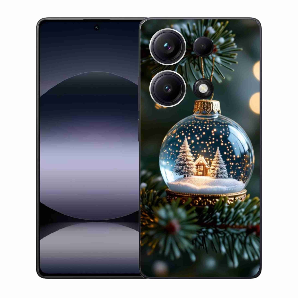 Gelový kryt mmCase na Xiaomi Redmi Note 14S - vánoční koule 2