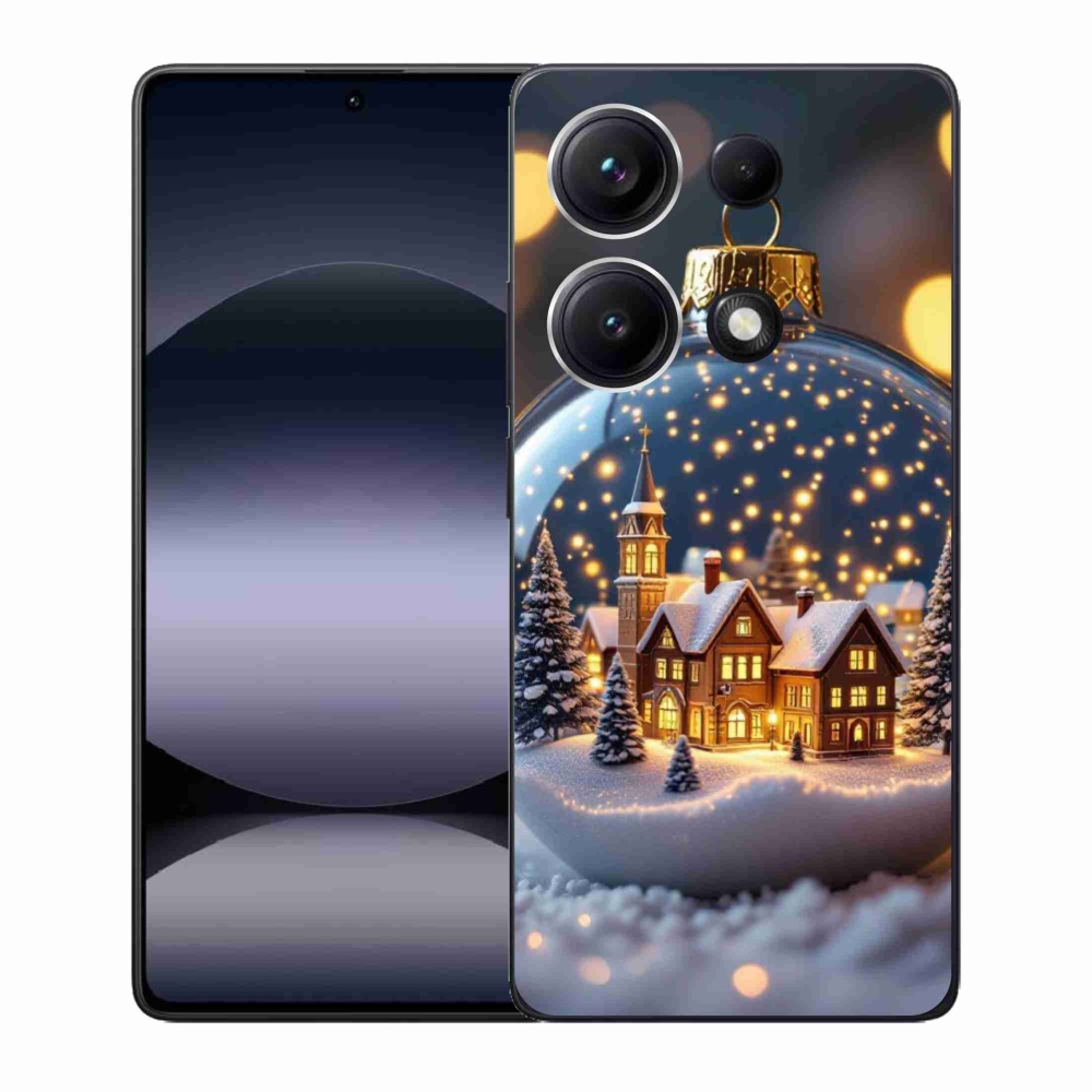 Gelový kryt mmCase na Xiaomi Redmi Note 14S - vánoční koule 4