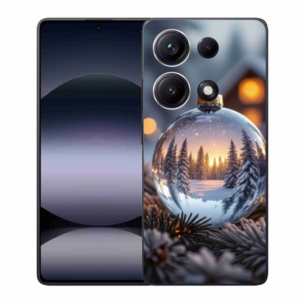 Gelový kryt mmCase na Xiaomi Redmi Note 14S - vánoční ozdoba