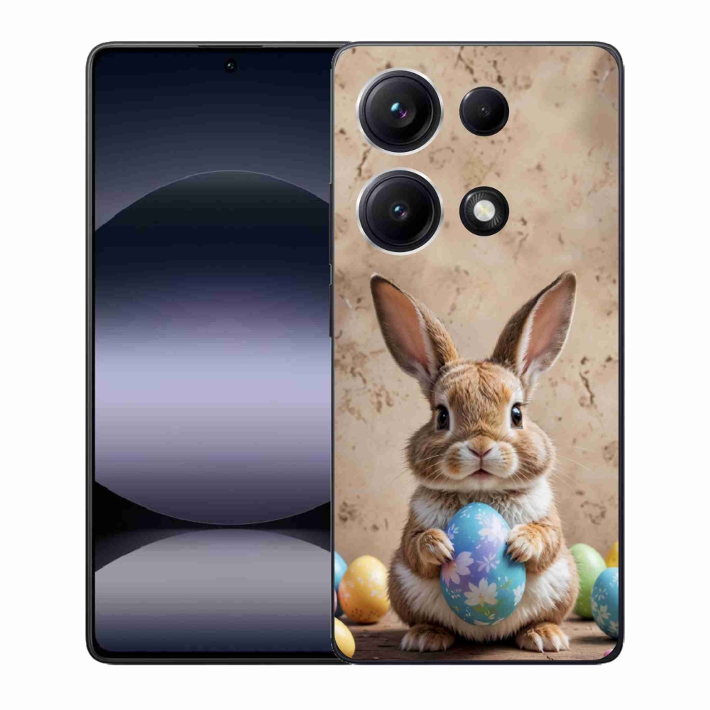Gelový kryt mmCase na Xiaomi Redmi Note 14S - velikonoční králíček