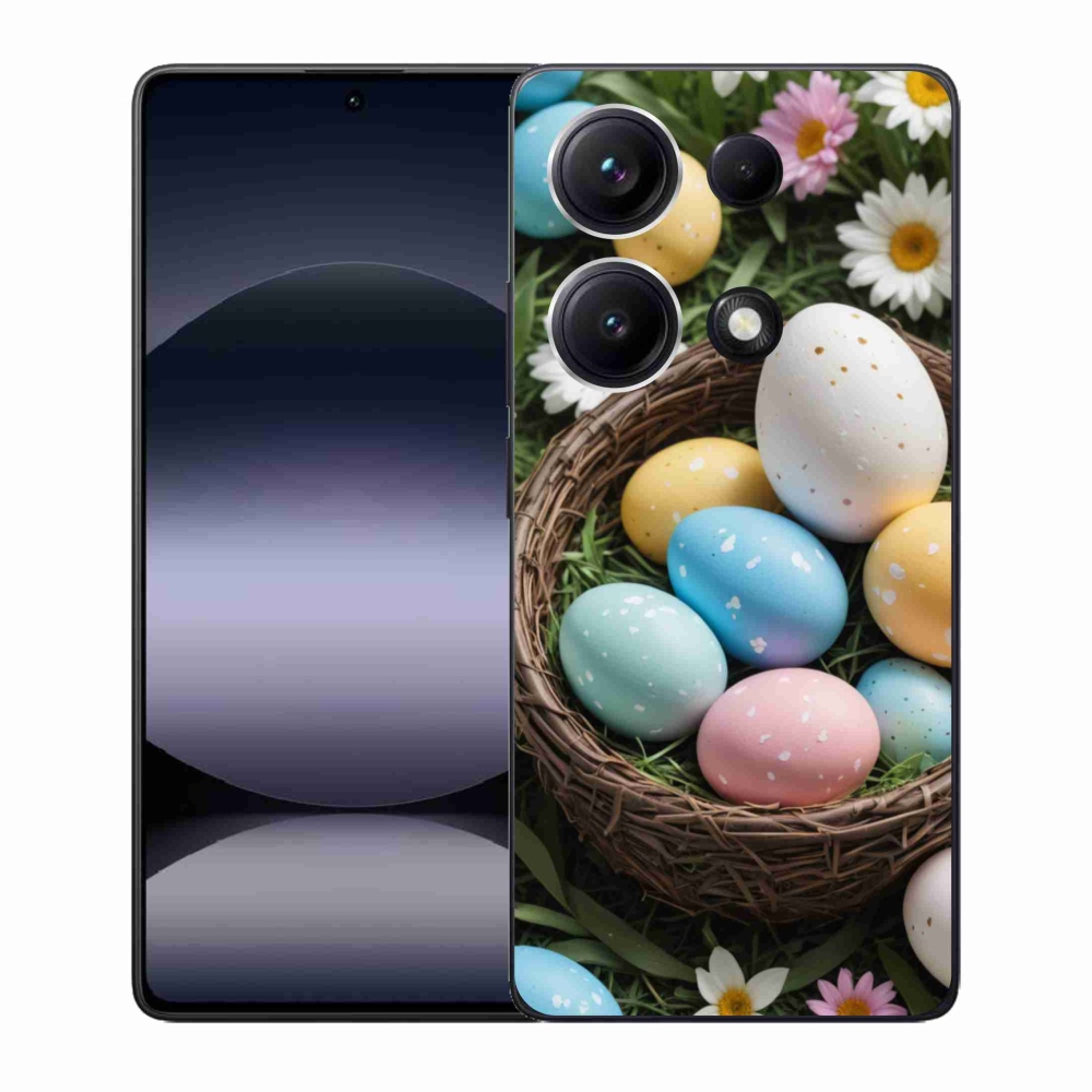 Gelový kryt mmCase na Xiaomi Redmi Note 14S - velikonoční vajíčka 2