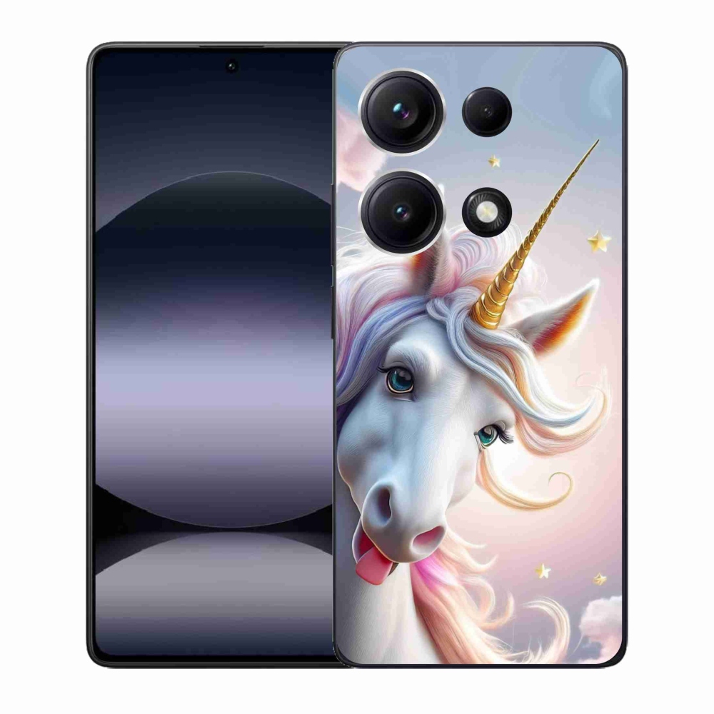 Gelový kryt mmCase na Xiaomi Redmi Note 14S - veselý jednorožec