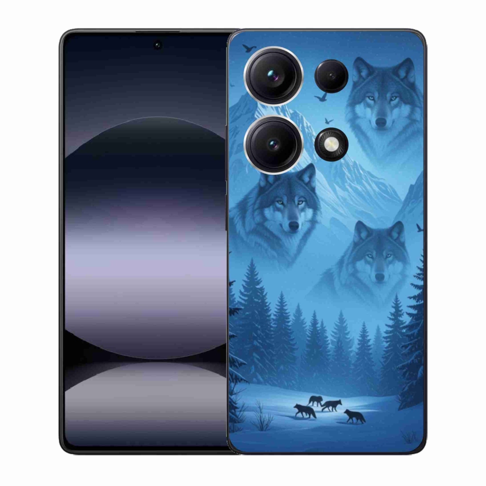 Gelový kryt mmCase na Xiaomi Redmi Note 14S - vlčí smečka
