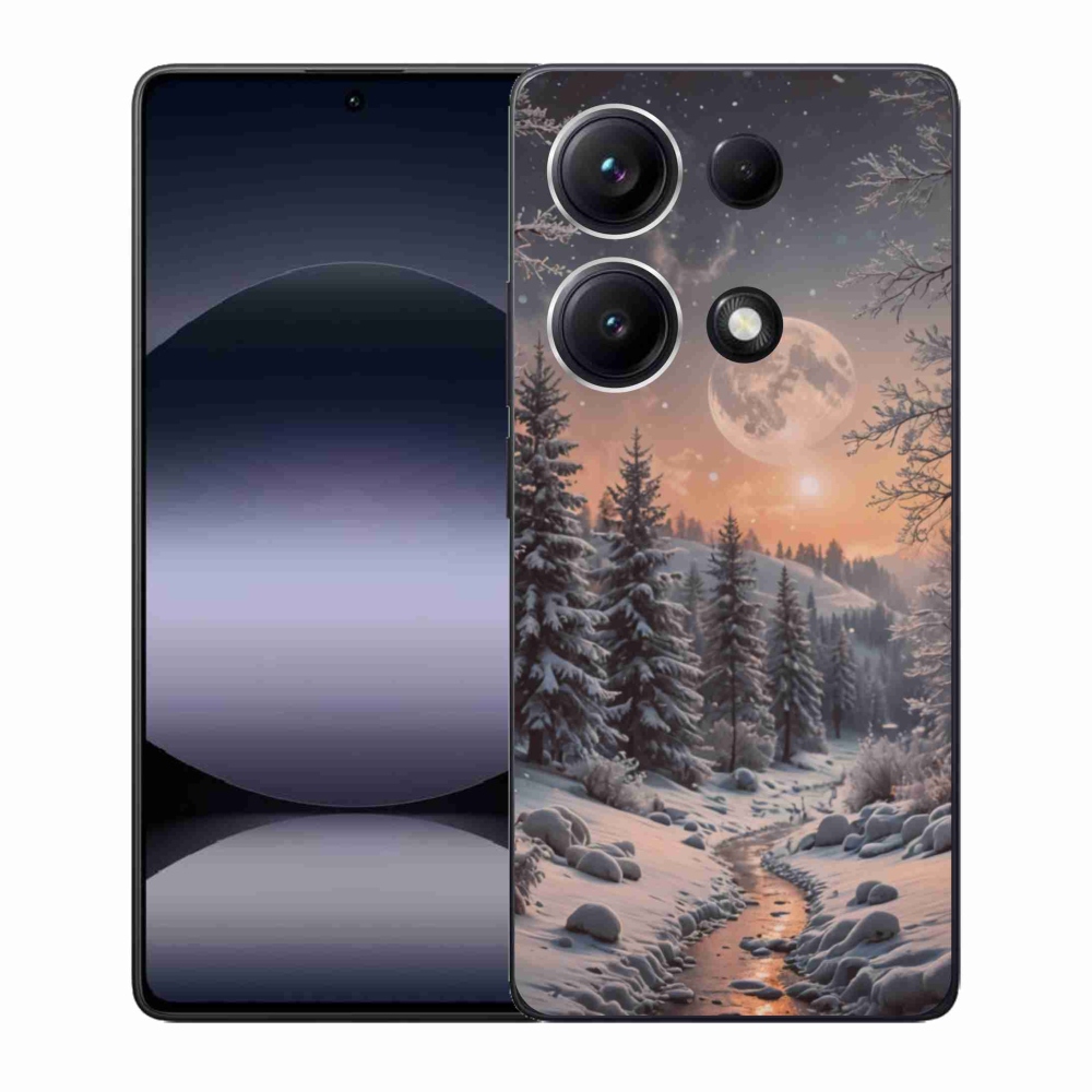 Gelový kryt mmCase na Xiaomi Redmi Note 14S - zimní krajina 2