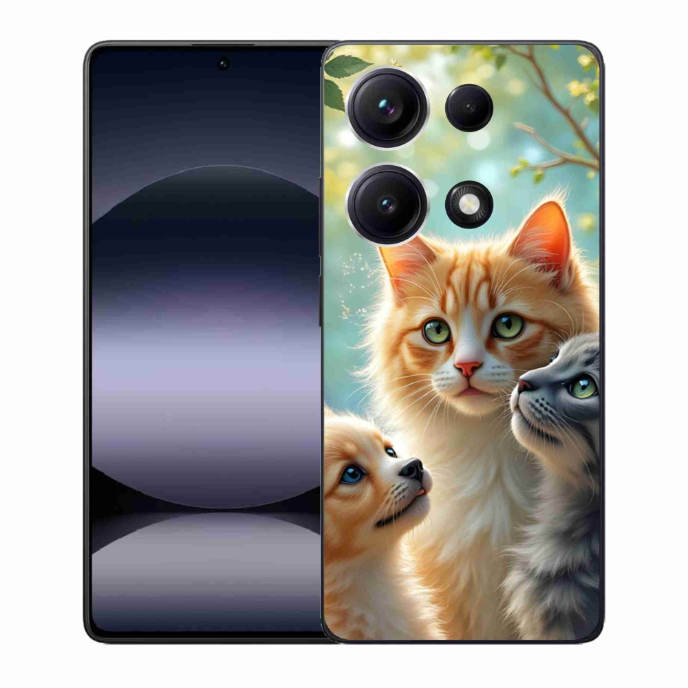 Gelový kryt mmCase na Xiaomi Redmi Note 14S - zvířecí přátelství 2