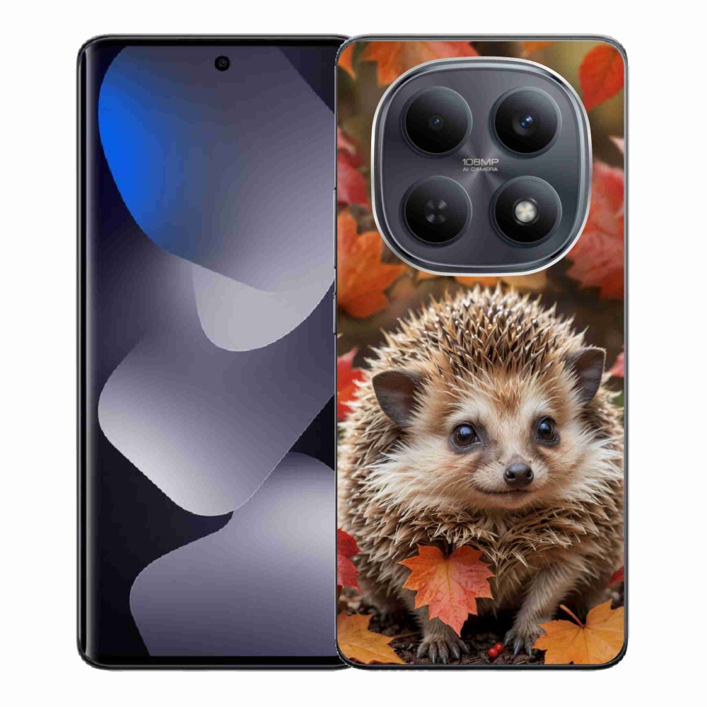 Gelový kryt mmCase na Xiaomi Redmi Note 15 4G/5G/Poco M8 5G - ježek v listí