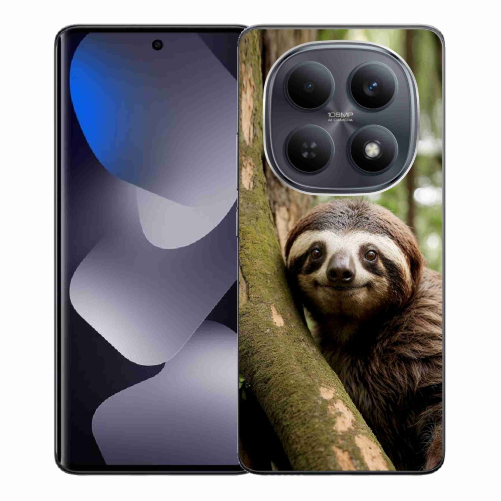 Gelový kryt mmCase na Xiaomi Redmi Note 15 4G/5G/Poco M8 5G - usměvavý lenochod