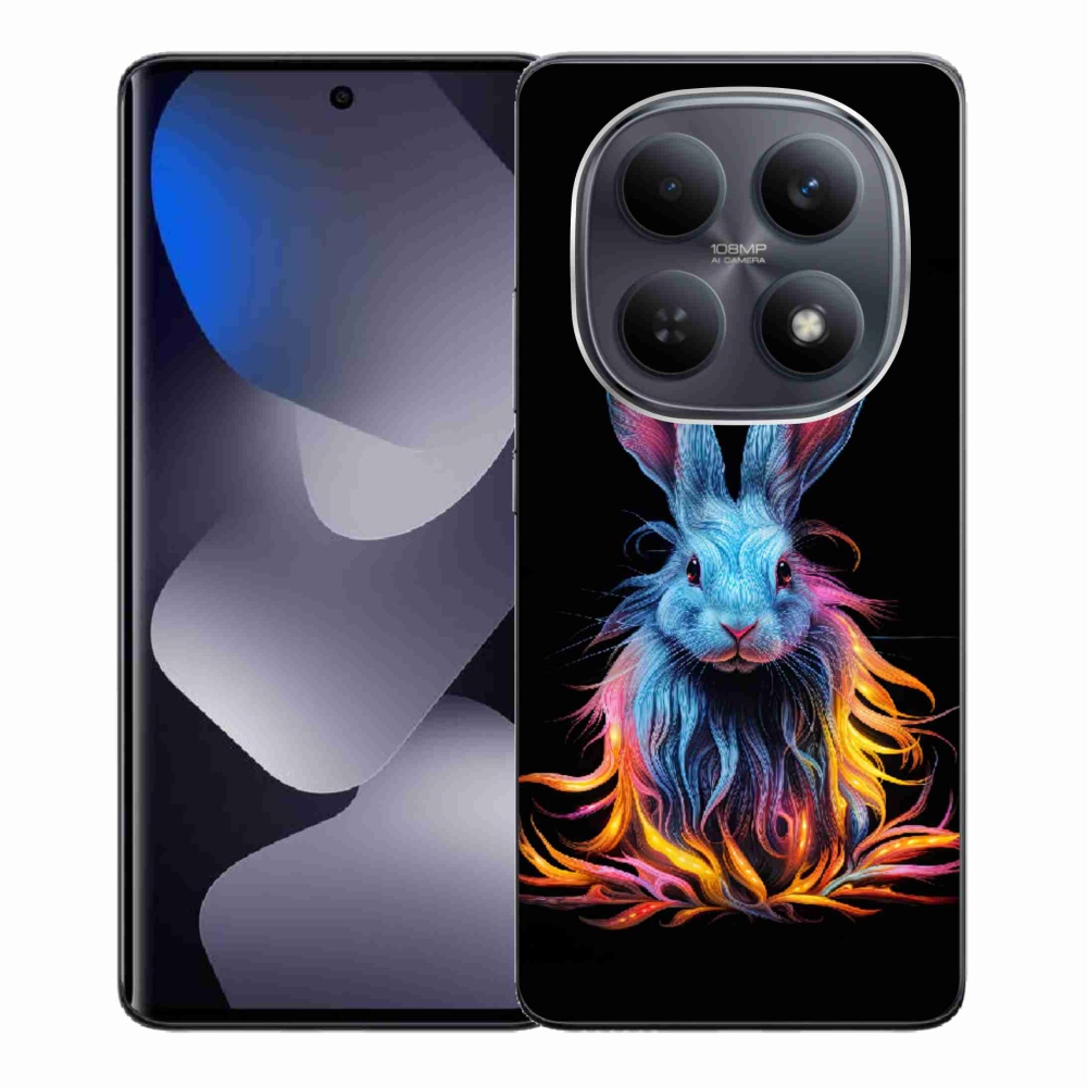 Gelový kryt mmCase na Xiaomi Redmi Note 15 4G - abstraktní zajíc