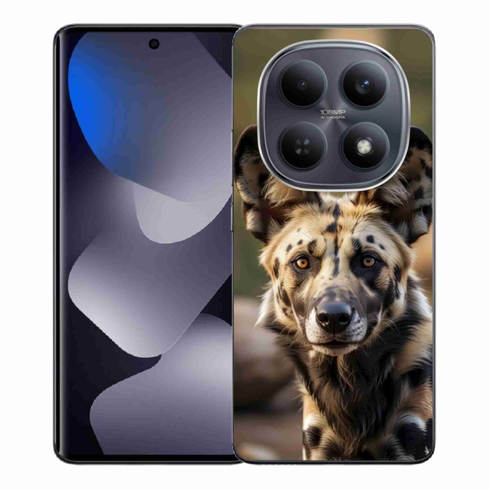 Gelový kryt mmCase na Xiaomi Redmi Note 15 4G - africký divoký pes