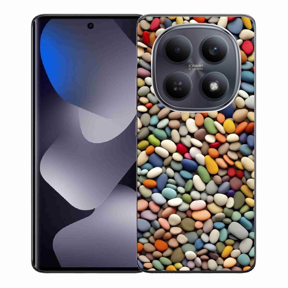 Gelový kryt mmCase na Xiaomi Redmi Note 15 4G - barevné kamínky 2