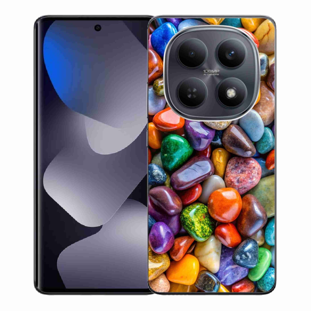 Gelový kryt mmCase na Xiaomi Redmi Note 15 4G - barevné kamínky