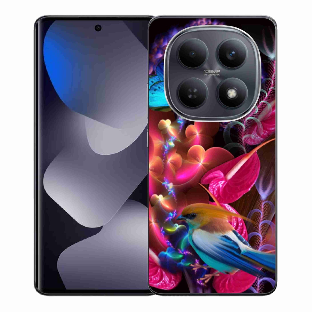 Gelový kryt mmCase na Xiaomi Redmi Note 15 4G - barevné květiny