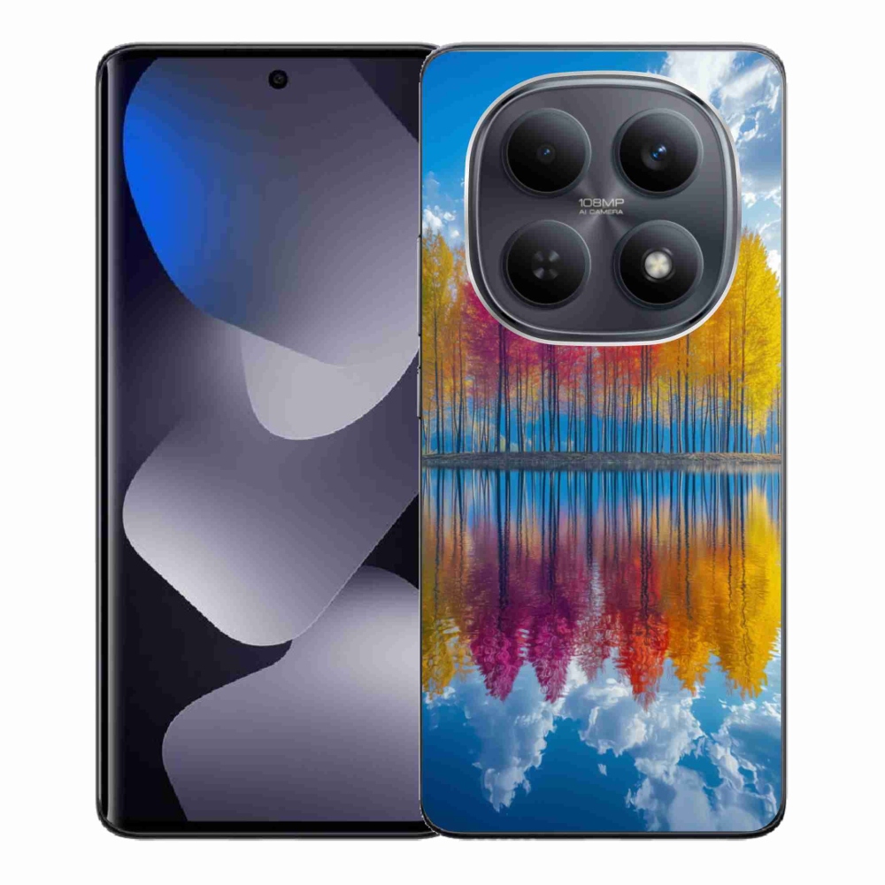 Gelový kryt mmCase na Xiaomi Redmi Note 15 4G - barevné stromy