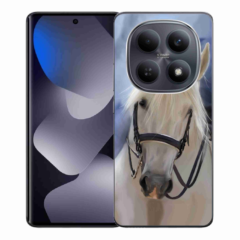 Gelový kryt mmCase na Xiaomi Redmi Note 15 4G - bílý kůň