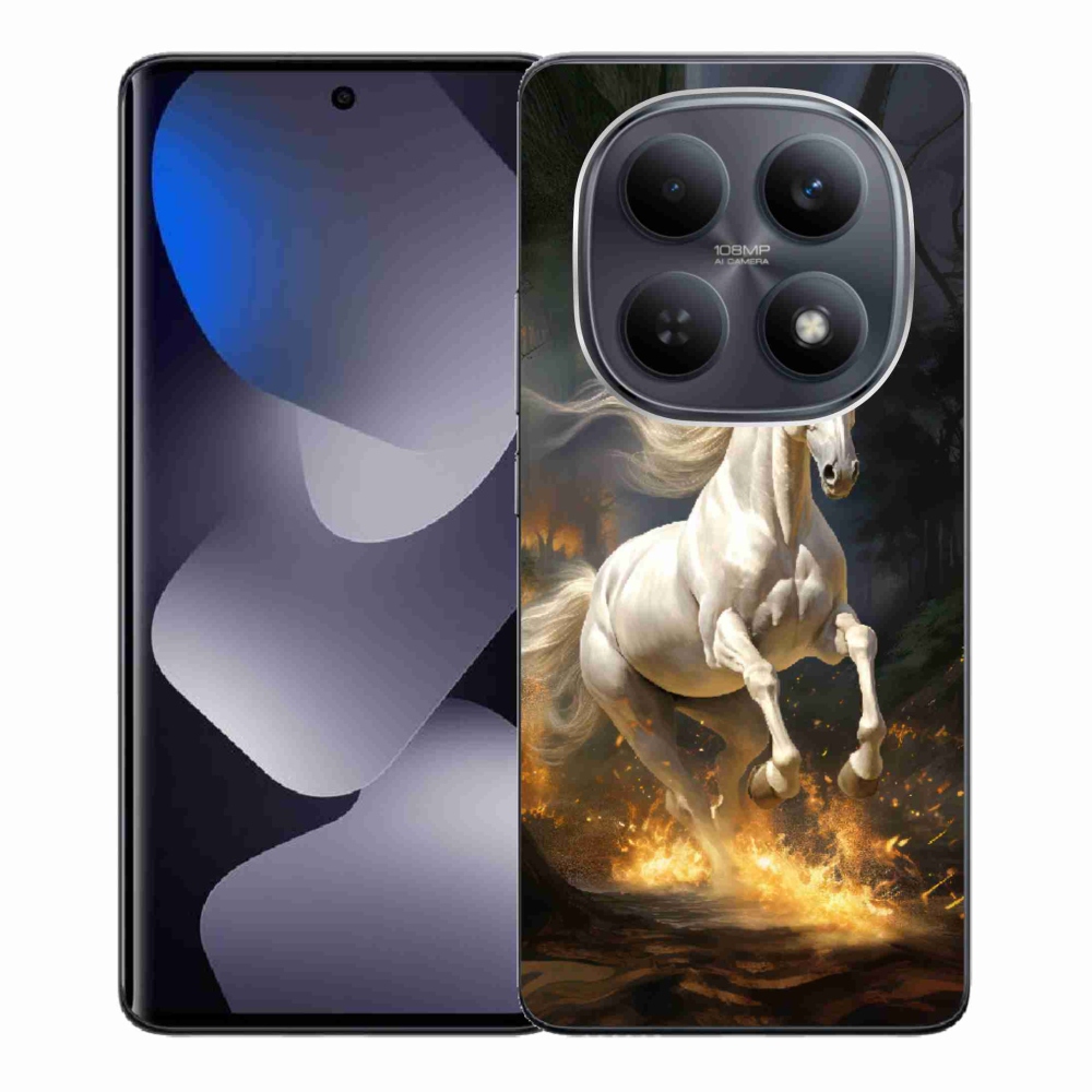 Gelový kryt mmCase na Xiaomi Redmi Note 15 4G - bílý kůň 2