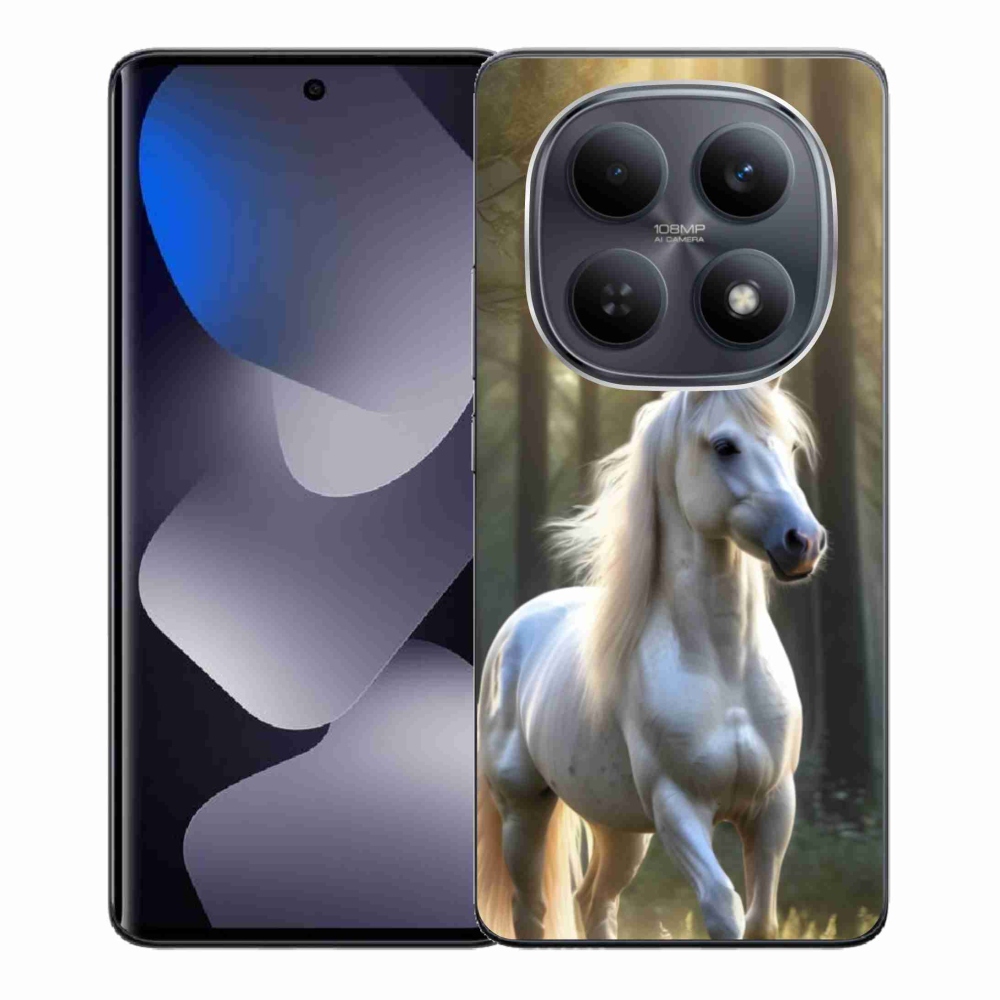 Gelový kryt mmCase na Xiaomi Redmi Note 15 4G - bílý kůň 3